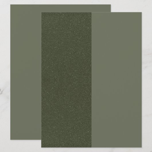 Split Moss Green Aangepaste Uitnodiging (Voorkant / Achterkant)