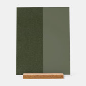 Split Moss Green Acryl Teken – Bord (Voorkant)