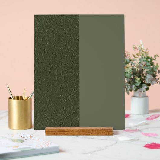 Split Moss Green Acryl Teken – Bord (Huwelijk)