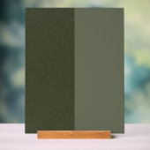 Split Moss Green Acryl Teken – Bord (Neutraal)