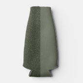 Split Moss Green Bottle Cooler Sleeve – Aanpassen (Voorkant)