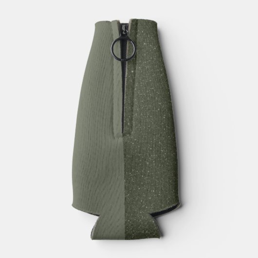Split Moss Green Bottle Cooler Sleeve – Aanpassen (Achterkant)