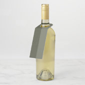 Split Moss Green Bottle Hanger Label – Aangepast o (Schuin)