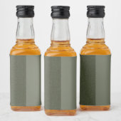 Split Moss Green Bottle Label – Likeurfles Etiket (Flessen)