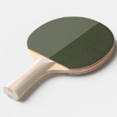 Split Moss Green Custom Ping Pong Paddle Tafeltennisbatje (Voorkant Gekanteld)