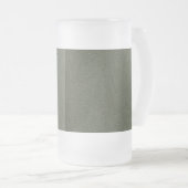 Split Moss Green Frosted Beer Mok – (Voorkant rechts)