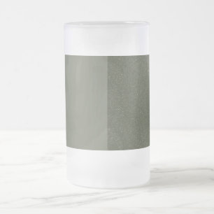 Split Moss Green Frosted Beer Mok – 