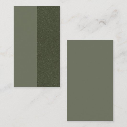Split Moss Green Glitter Referral Kaart – Aanpasse (Voorkant / Achterkant)