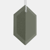 Split Moss Green Hexagon Ornament – (Voorkant Rechts)