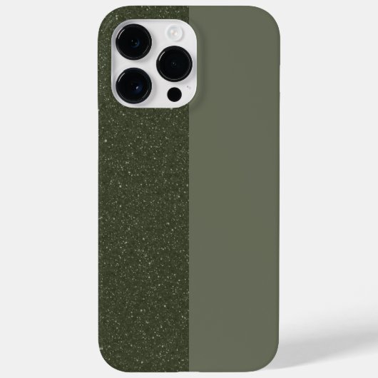 Split Moss Green iPhone 14 Pro Max Hoesje (Aangepa (Achterkant)