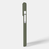 Split Moss Green iPhone 15 Pro Hoesje – Aangepast (Achterkant / Links)