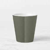 Split Moss Green Latte Mok - (Voorkant)