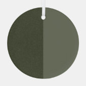 Split Moss Green Ornament – ontwerp (Achterkant)