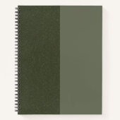 Split Moss Green Spiral Sketchbook –  Notitieboek (Voorkant)