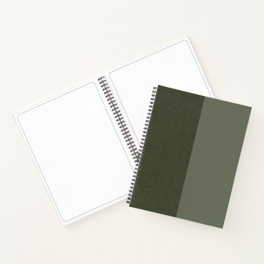 Split Moss Green Spiral Sketchbook –  Notitieboek (Binnen)