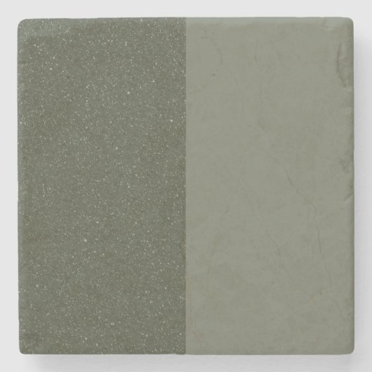 Split Moss Green Stone Onderzetter – Textured & Ma (Voorkant)