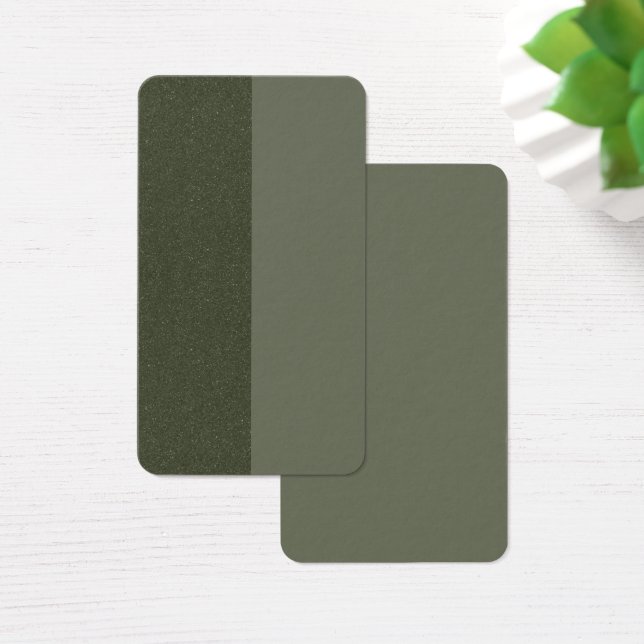Split Moss Green Texture Profile Card – Aanpassen Visitekaartje (Bureau)