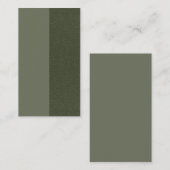 Split Moss Green Textured Flat Kaart – Notitiekaartje (Voorkant / Achterkant)