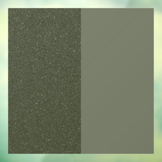 Split Moss Green Window Cling – Gestructureerd en Raamsticker (Vel 3)