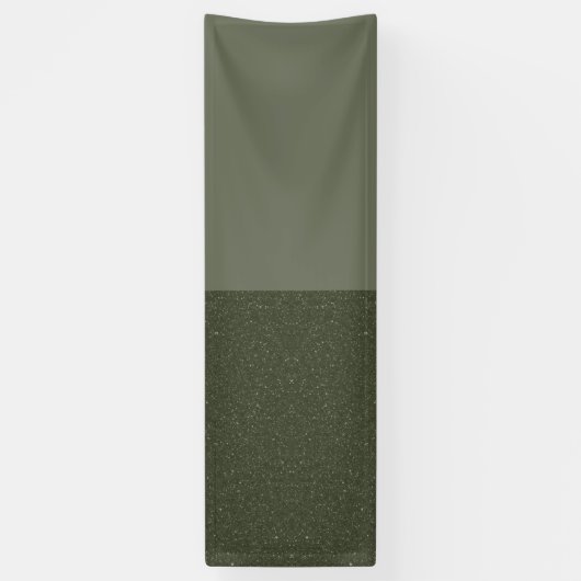 Split Moss Groen Spandoek – Textured, Glad (Verticaal)