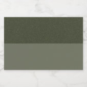 Split Moss Groene Eten & Drinken Labels - Aangepas Voedselcontainer Etiket (Enkel label)