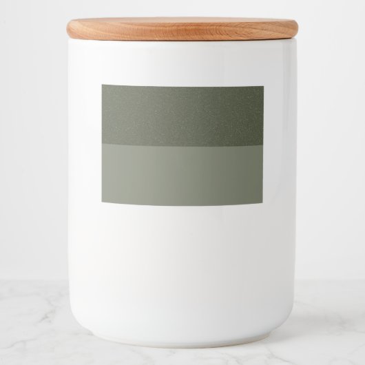 Split Moss Groene Eten & Drinken Labels - Aangepas Voedselcontainer Etiket (Voorkant)