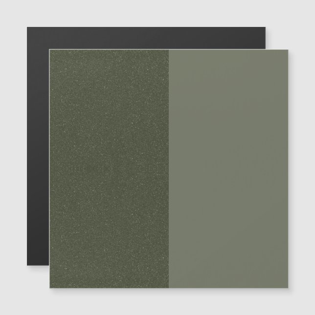 Split Moss Groene Magnetische Kaart -  (Voorkant / Achterkant)