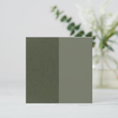 Split Moss Groene Platte Bedankkaart – Aanpassen (Staand voorkant)