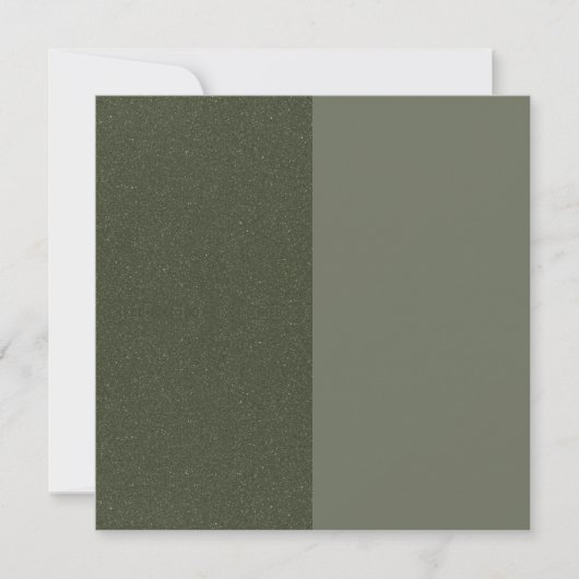 Split Moss Groene Platte Bedankkaart – Aanpassen (Voorkant)