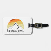 Split Mountain California Retro Bagagelabel (Voorkant horizontaal)