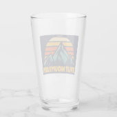 Split Mountain California Retro Turquoise Glas (Achterkant)