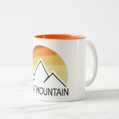 Split Mountain California Retro Tweekleurige Koffiemok (Voorkant rechts)