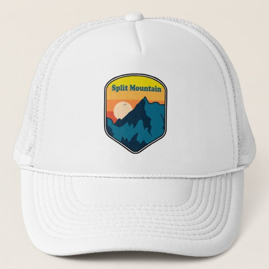 Split Mountain California Zonsopgang Trucker Pet (Voorkant)