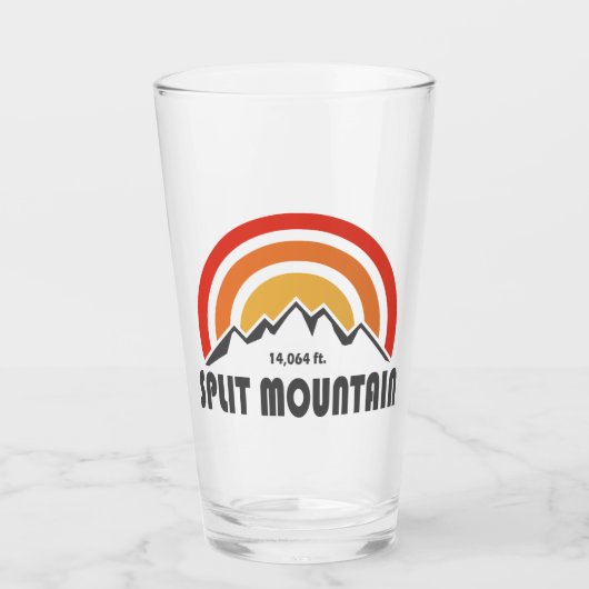 Split Mountain Californië Glas (Voorkant)