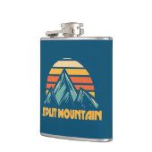 Split Mountain Californië Retro Turquoise Heupfles (Links)