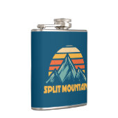 Split Mountain Californië Retro Turquoise Heupfles (Rechts)
