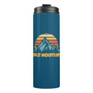 Split Mountain Californië Retro Turquoise Thermosbeker