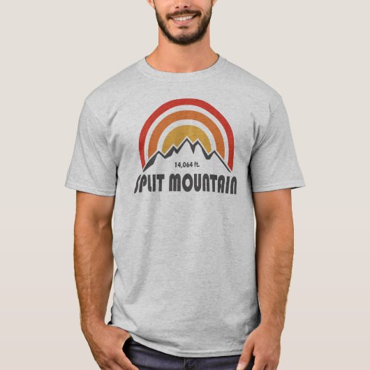 Split Mountain Californië T-shirt (Voorkant)