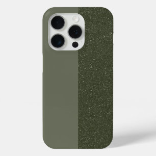 Split Noise Moss Green iPhone 15 Pro Hoesje (Aange