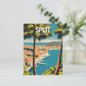 Split nostalgisch briefkaart (Staand voorkant)