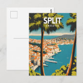 Split nostalgisch briefkaart (Voorkant / Achterkant)