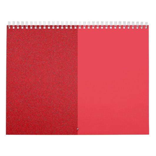 Split Ontwerp Tomaat Rode Muur Kalender – Aanpasse (Hoes)