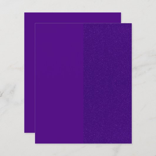 Split Paarse Glitter Papieren Blad -  (Voorkant / Achterkant)