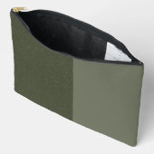 Split-Panel Moss Groen Print Cut Naaizak (Custom) Etui (Open)