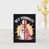 Split Persoonlijkheid Bowling Pin Kaart (Gele Bloem)