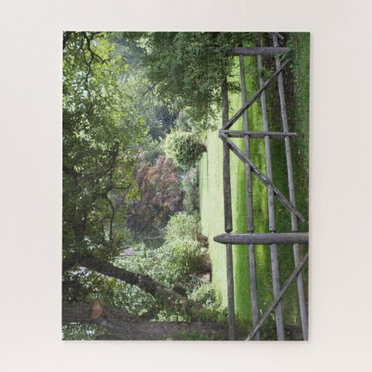 Split Rail Fence - groene graslandwerf Legpuzzel (Verticaal)