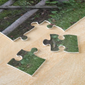 Split Rail Fence - groene graslandwerf Legpuzzel (Zijkant)