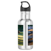 Split Rail Fence Water Bottle Waterfles (Achterkant)