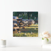 Split Rail hek wandklok (Huis)