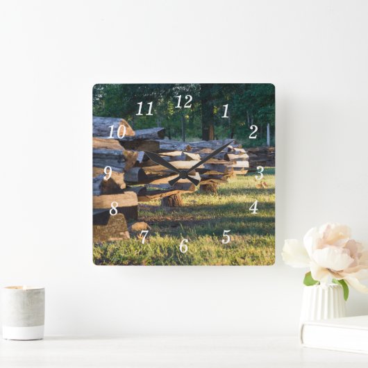 Split Rail hek wandklok (Huis)